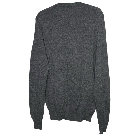 AG Adriano Goldschmied Sweater Mens M Gray V-Neck Academia Wool Preppy NEW - Picture 2 of 7